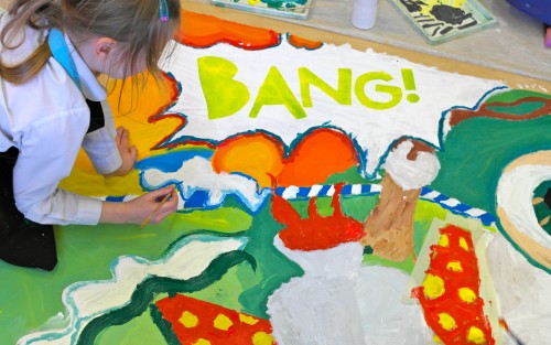 'Bang - here comes our artwork!!'